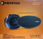 New Memphis Audio PRX410 4"X10" Coaxial 2-WAY Speakers (pair) 4X10 W/ Grilles. Fixed Price $139.95.