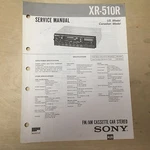 Sony Service Manual For The XR-510R Cassette Player Radio Car Stereo Repair. Fixed Price $8.98.