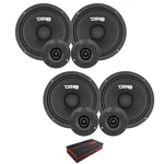 6.5" 140+120 Watt Rms 4-OHM Midrange Loudspeaker & Tweeter Pair PRO-GM6.4PK DS18. Fixed Price $207.90.