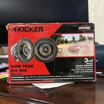Kicker KSC350, Series 3.5" 2-WAY Ohm Coaxial Speakers (51KSC3504). Fixed Price $63.96.