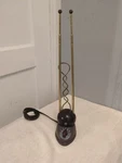 Vintage Telescoping Rabbit Ears Tv Antenna Cast Metal Base 1950S. Fixed Price $49.99.