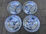1956 Oldsmobile Fiesta Hubcaps/wheel Covers - 15 Set Of 4. Fixed Price $345.00.