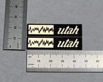 Utah Speaker Badge Logo Emblem - Premium Gold Pair With Self Stick Adhesive. Fixed Price $9.95.