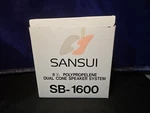 Vtg/rare Quality Sansui 1/2 Polypropylene Dual Cone Speaker System SB-1600. Fixed Price $45.00.