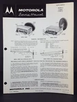 Motorola 1957, 1958 Chevrolet Auto Radio Service Manual Model CTM8X, CTM57X. Fixed Price $7.00.