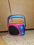 Ima Handy Little Radio Built Speaker MR-50 Pink/yellow 80S Inspired 6" Works. Fixed Price $25.00.