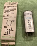 Workman TC603 Auto Radio If Trans 12V 262.5 Kc Bendix 2090239-1. Fixed Price $10.99.