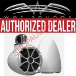 Wet Sounds Icon 8-W Fc Ss V2 Fixed Clamp Tower Speakers White 150W Rms. Fixed Price $1199.99.