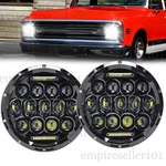 For Chevy C10 Truck Pair 7 Inch Led Headlights Round Hi/lo Halo Angle Eyes Lamps. Fixed Price $47.35.