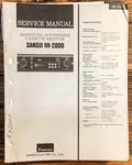 Sansui RX-2000 Receiver Service Manual *original*. Fixed Price $19.97.