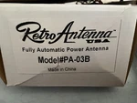 New Retro Manufacturing PA03B Black Miniature Fully Automatic Power Antenna. Fixed Price $99.75.