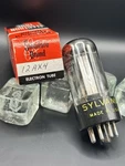 Sylvania 12AX4GTA Black Plate Halo Getter Nos/nib Rectifier Tube Tested. Fixed Price $20.00.