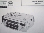 1959 Buick 981969 Wonder Bar Radio Photofact. Fixed Price $10.00.