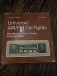 Universal Am/fm Car Radio Model 12-1355 Vintage Realistic New Box. Fixed Price $80.00.