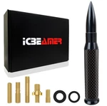 Icbeamer Truck Radio Black Bullet Antenna 50 Cal 5.5" Carbon Fiber Design. Fixed Price $19.99.