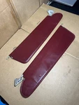 1981-1997 Dodge Ram Van Pair Of Sunvisors Genuine Oem Mopar Red Maroon. Fixed Price $40.00.