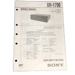 Sony XR-1790 Fm Am Car Stereo Service Manual. Fixed Price $10.40.