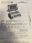 1956 Studebaker Radio, Model AC-2746, AC-2748, 12 Volt Photofact Folder Auto. Fixed Price $11.99.