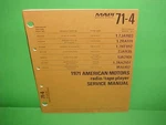 1971 Amc Javelin Amx Motorola 8-TRACK/AM/AM-FM/MULTIPLEX Radio Service Manual. Fixed Price $42.99.