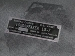 Hp Ope Radio Loudspeaker LS7 Jeep Willys Us WW2 Plate Label. Fixed Price $18.71.
