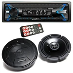 Audiotek AT-249BT Digital Receiver Bluetooth + 2X Hifonics ZS65CXS 6.5" Speakers. Fixed Price $79.99.