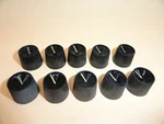 Vintage Plastic Tube Radio Knobs 1960'S-70'S Retro Spline Shaft (lot Of 10). Fixed Price $14.95.