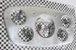 1933 1934 Ford Street Rat Rod Polished Aluminum Smooth Dash Gauge Insert Trim. Fixed Price $45.05.