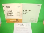 1968 Camaro Z-28 Ss Gto Firebird Ram Air 400 Delco 8-TRACK Tape Service Manual. Fixed Price $29.99.