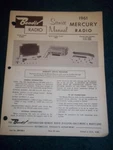 Bendix Service Manual 1961 Mercury Car Radio R14BM/C1MF 18805 18806. Fixed Price $8.98.