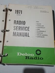 1971 Delco Stereo Am-fm Pushbutton Radio Service Manual Section -c. Fixed Price $19.95.