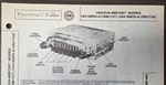 Lincoln-mercury Models FAF-18805-A & FAG-18805-A Automobile Radio Photofact. Fixed Price $10.00.