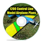 1,200 Control Line Remote Radio Model Aircraft Plans, Guides Dvd. Fixed Price $11.96.