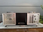 Rare Vtg Panasonic Swivel Alarm Clock Wood Grain Transistor Radio Mid Century!. Fixed Price $149.25.