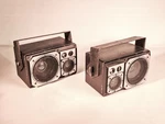 Set Of Lear Jet Stereo 6721-8 8OHM 50WATT 70'S Van Mounting Book Shelf Speakers. Fixed Price $93.82.