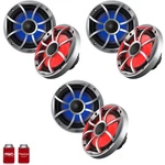Wet Sounds OE-65IC-S-RGB 6.5" Oem Speakers Silver Grill And Lighting 3 Pairs. Fixed Price $489.99.