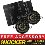 Kicker 51KSC3504 Car Audio 3.5" 2-WAY Speakers W/sound Deadening Kit Pair. Fixed Price $67.96.