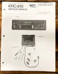 Kenwood KRC-610 Car Radio Service Manual *original*. Fixed Price $14.97.