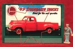 Studebaker Pick-up Truck 1949 #104 O/s Scale Metal Billboard. Fixed Price $14.00.