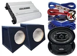 2X Audiotek 6X9" 700W Speakers 800W Car Amplifier S2 Box+ Kit. Fixed Price $134.99.