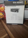 Pioneer GX-2020 Original Paper Factory Service Manual CRT-067 W Pullout Diagram. Fixed Price $10.39.