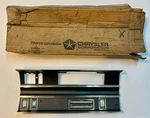 New Old Stock Radio & Heater Bezel For 1968 Dodge Models Mopar #2864730. Fixed Price $200.00.