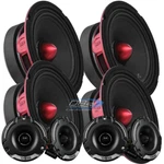 4X DS18 PRO-X6.4BM 6.5" 4-OHM Midrange Speakers PRO-TWZ1 Super Tweeters. Fixed Price $278.95.