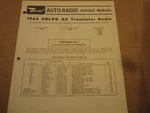 1964 Volvo Bendix Radio Service Manual Supplement 4TBN. Fixed Price $5.00.