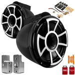 Wet Sounds REV10B-X 10" Black Fixed Tower Speakers, Nautique G Adapters. Fixed Price $1649.98.