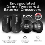 DS18 Dxtc 2" Encapsulated Dome Tweeters Ceramic Diaphragm External Crossover Car. Fixed Price $399.95.