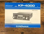 Pioneer KP-4000 Radio Cassette Owners / User Manual *original*. Fixed Price $24.97.