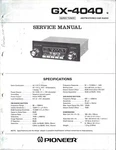 Pioneer GX-4040 Am/fm Stereo Car Radio, Super Tuner Service Manual Original. Fixed Price $20.00.