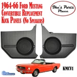 Custom Autosound KMCV1 64-66 Ford Mustang Convertible Kick Panels No Speakers. Fixed Price $124.95.