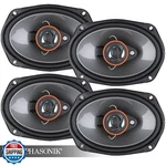Alphasonik AS268P Loudspeakers Pairs Of 6X8 350W Max 3-WAY 4 Ohms. Fixed Price $104.95.