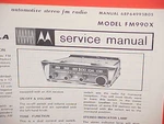 1967 1968 Motorola Stereo Multiplex Auto Radio Service Shop Manual FM990X. Fixed Price $16.99.